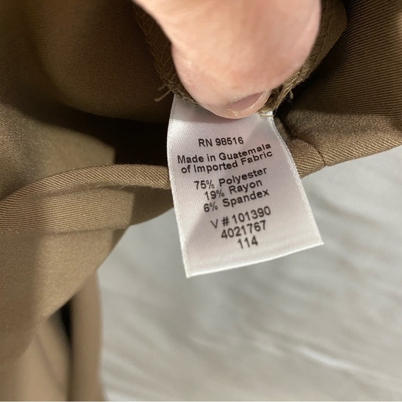 Coldwater creek beige women’s side zip trouser straight leg size 20 plus size - Picture 12 of 13